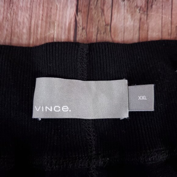 Vince Viscose Blend Joggers Mens Size 2XL XXL Black Elastic Waist Drawstring - Picture 8 of 12